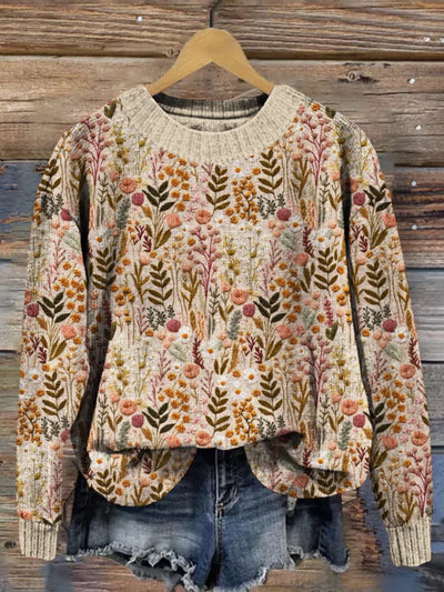 Noa | Comfortable Floral Sweater