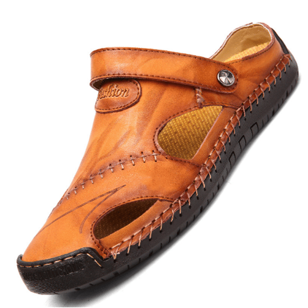 Chris™ | Orthopedic leather sandals