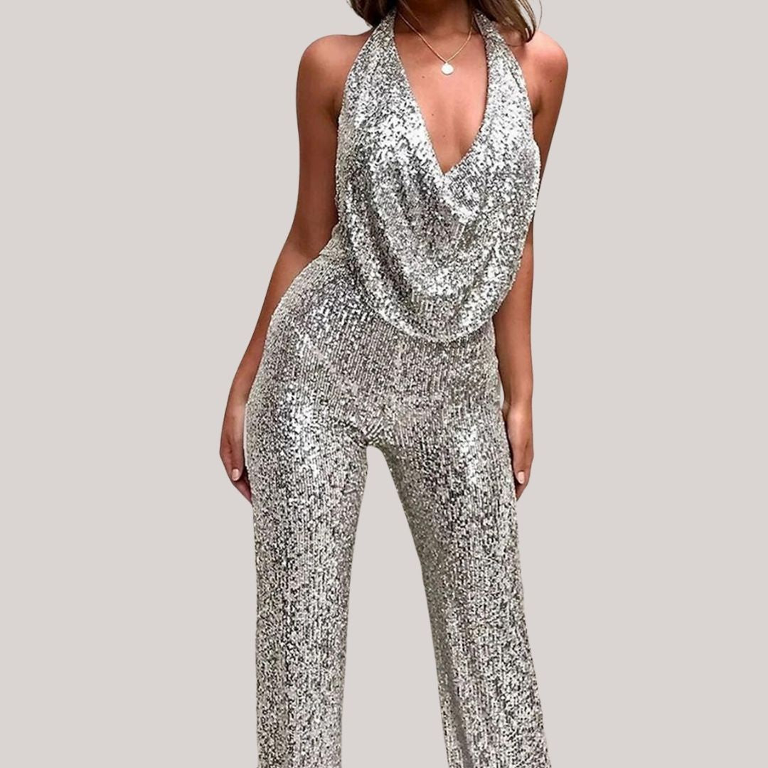 CHLOE™ - Elegant Glitter Jumpsuit