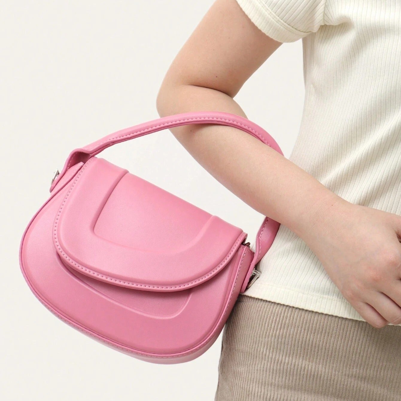 Briella® | Luxe Statement Minimalist Saddle Bag