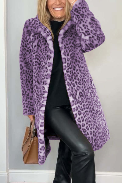 Leah - Leopard Print Coat