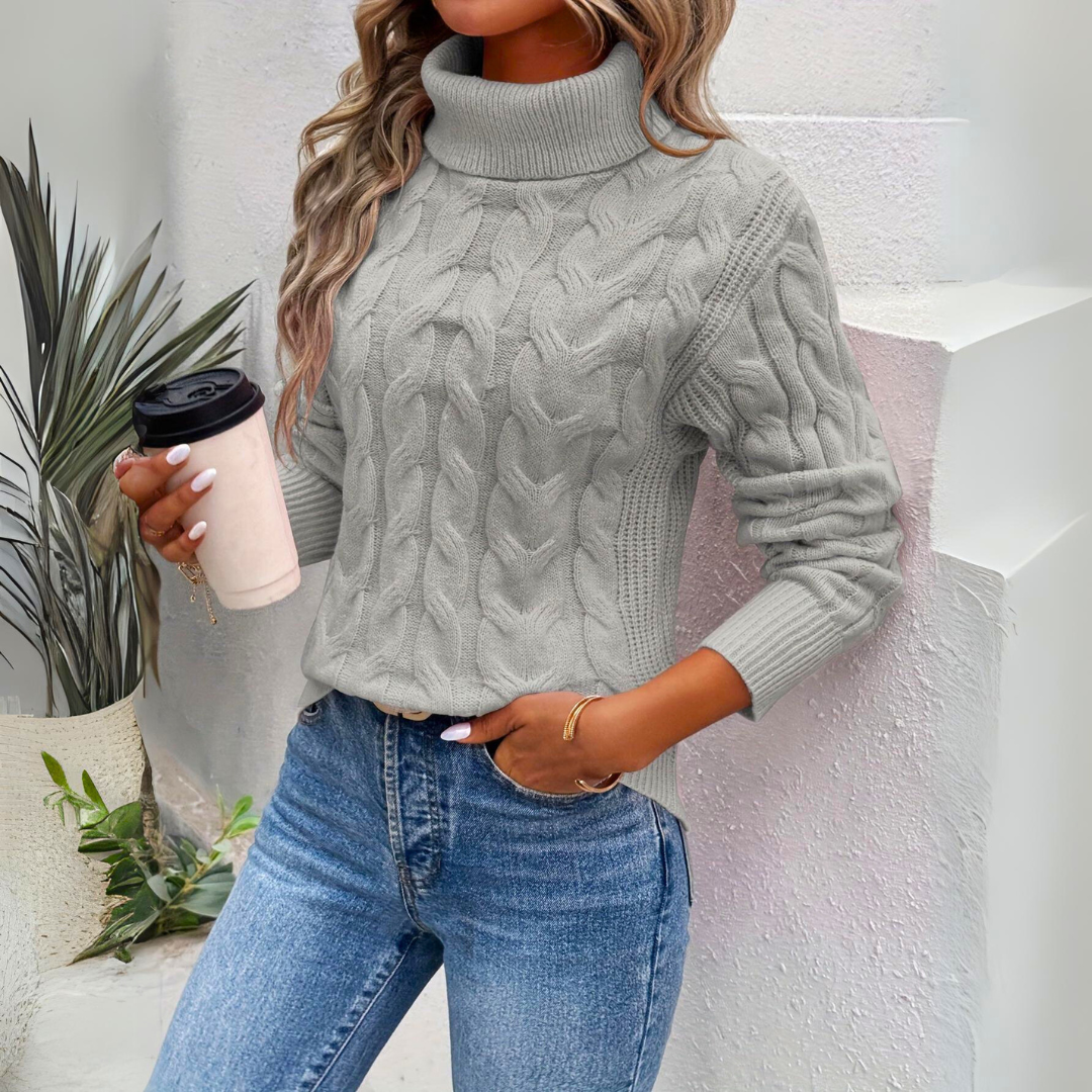 Giorgia - Warm knitted women's turtleneck