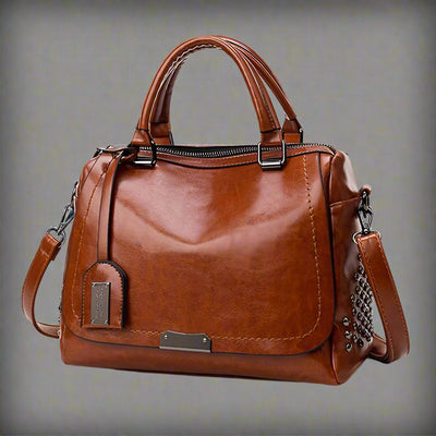 Lux™ Luxury Leather Bag with Studs