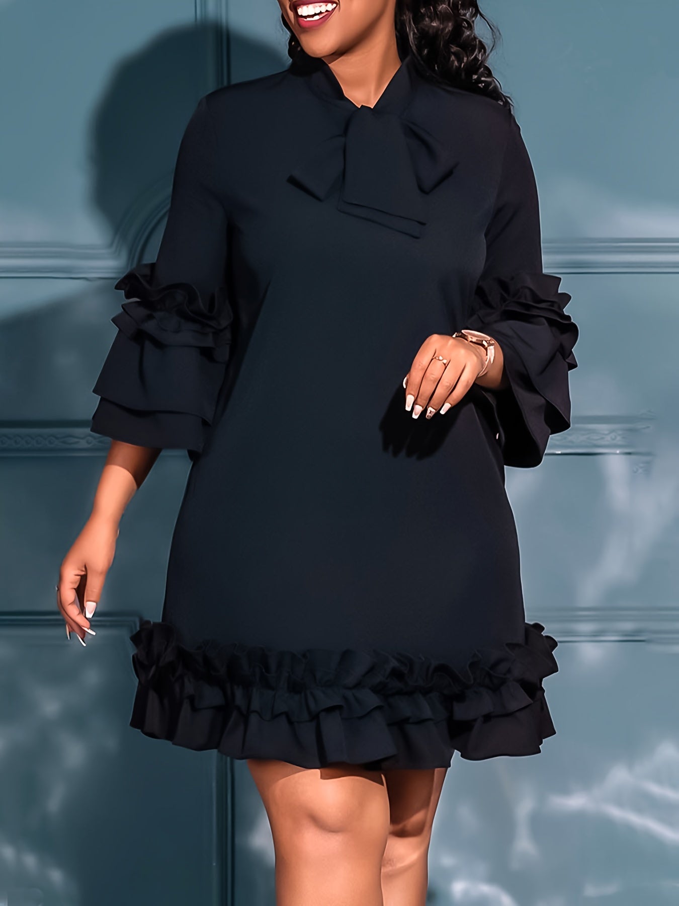 Valeria™ - Bold Ruffled Dress