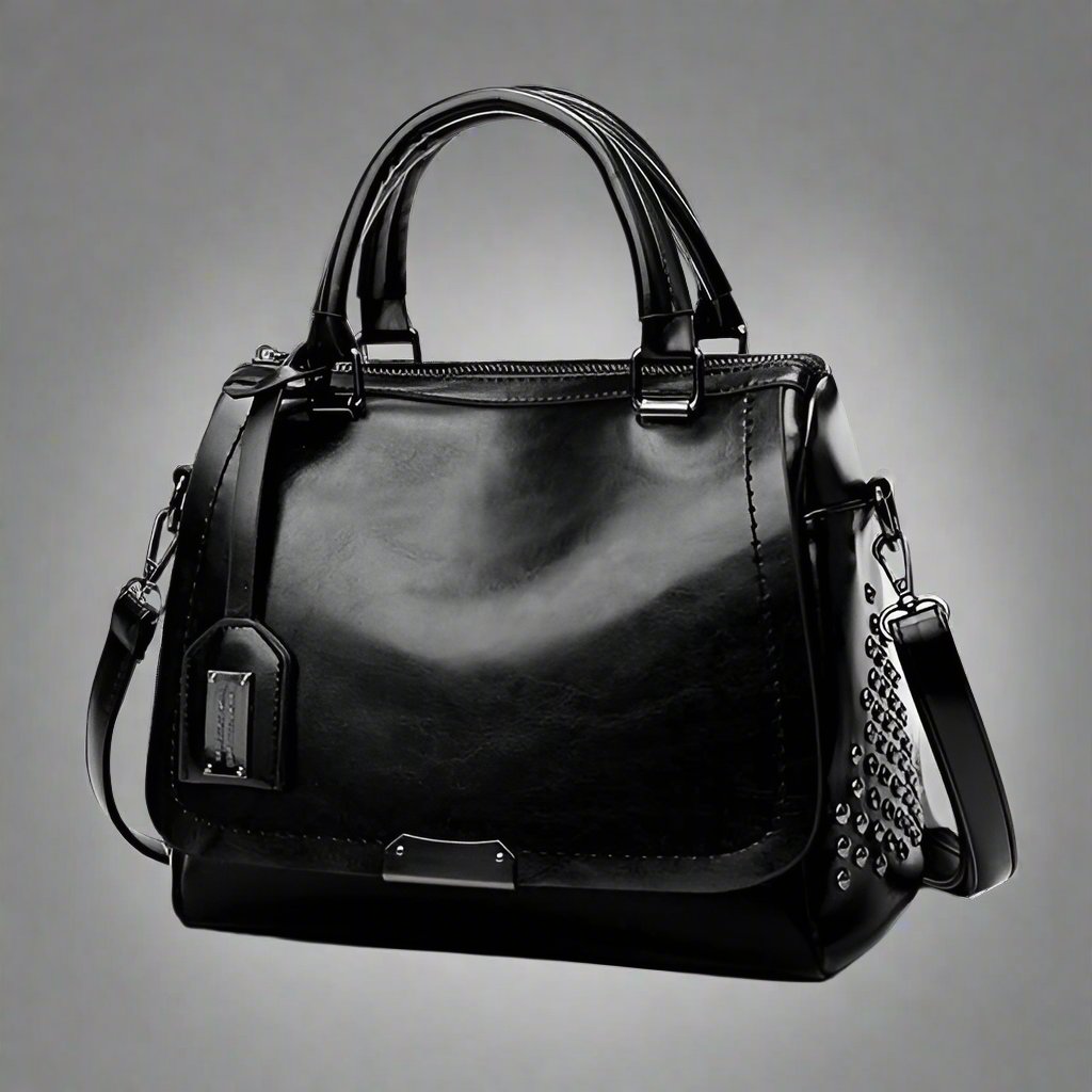 Lux™ Luxury Leather Bag with Studs