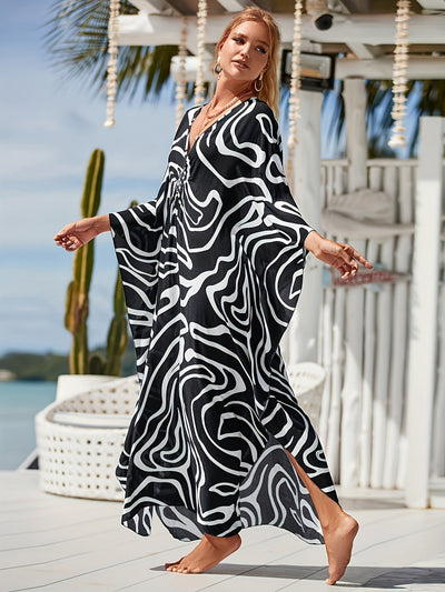 Nova™ - Geometric Print Kaftan Dress