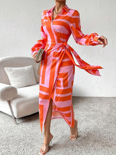 Solana™ - Printed Wrap Dress