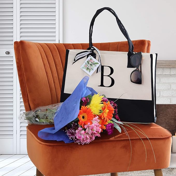 Mariangela® | Personalized Tote Bag with Letter