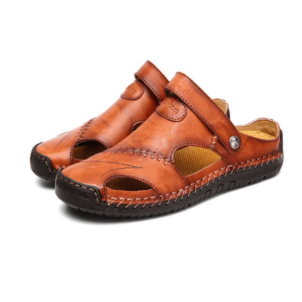 Chris™ | Orthopedic leather sandals