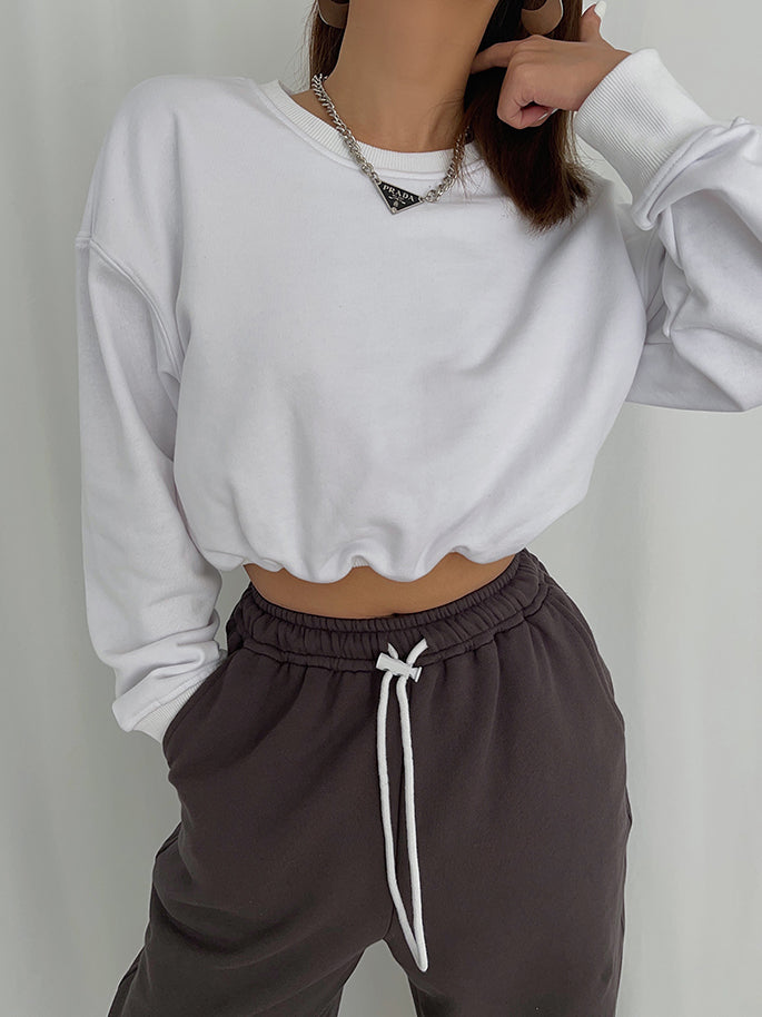 MAYA - Shine On Crop Sweatshirt