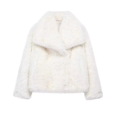 Yasmin - Coat with fur effect