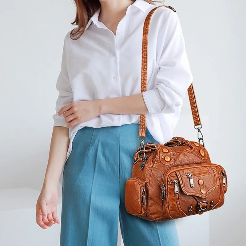 Francesca® | Classic Versatility Vintage Messenger Bag