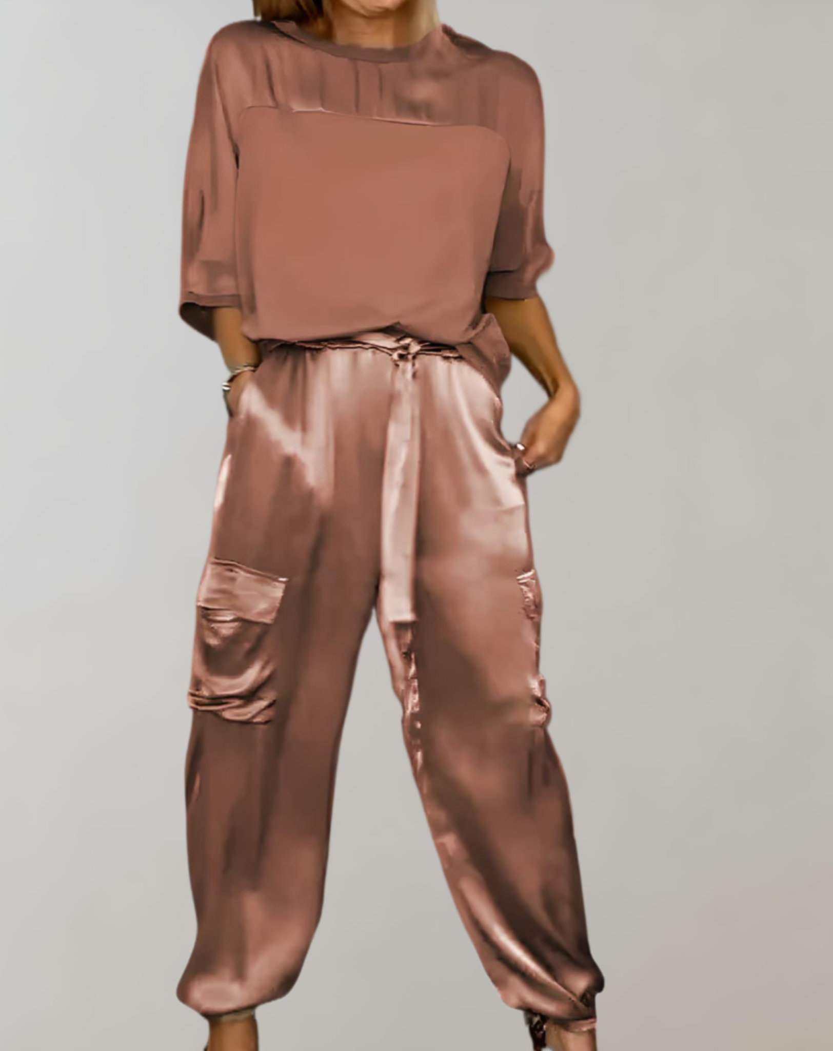 Finley - Silky Cargo Lounge Set