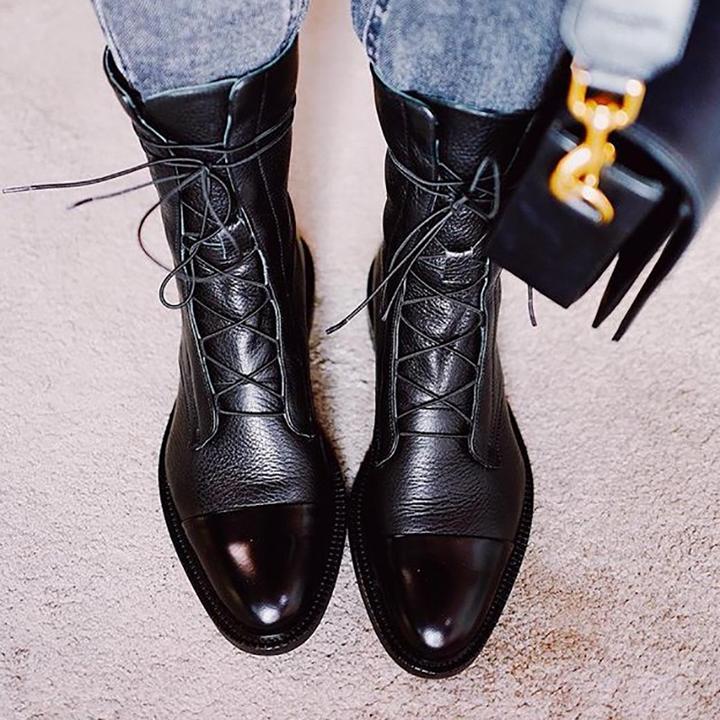 Althea™ - Timeless Lace-Up Ankle Boots