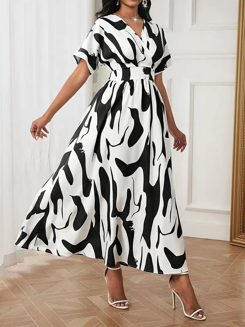 Zahara™ - Abstract Elegance Dress