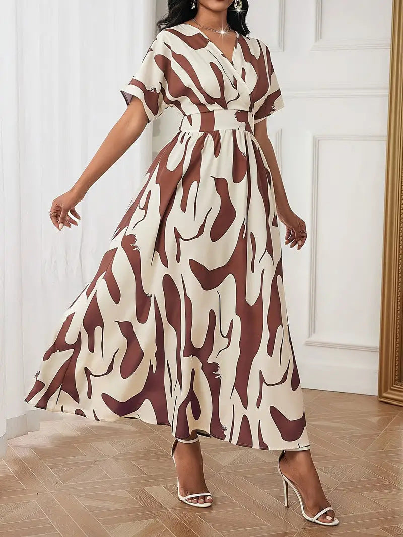 Zahara™ - Abstract Elegance Dress