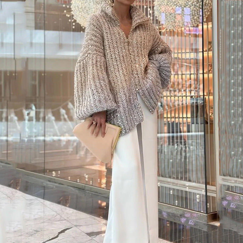 Everleigh | Luxurious knitted sweater with elegant glitters