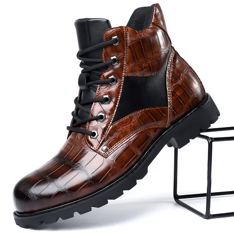 Rendell | Croco Leather Boots