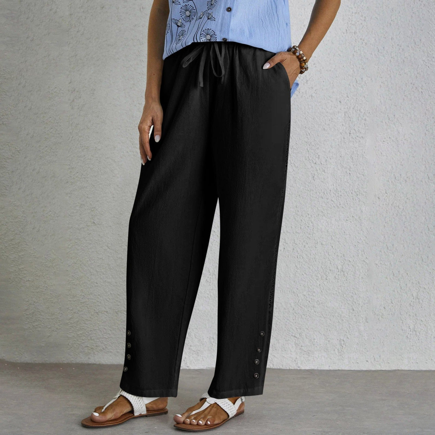 Shania™ - Relaxed Buttoned Pants