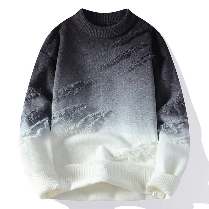 Dominic - Horizon Gradient Distressed Sweater