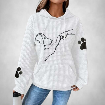 Lina | Comfortable and warm animal sweater with hood for women