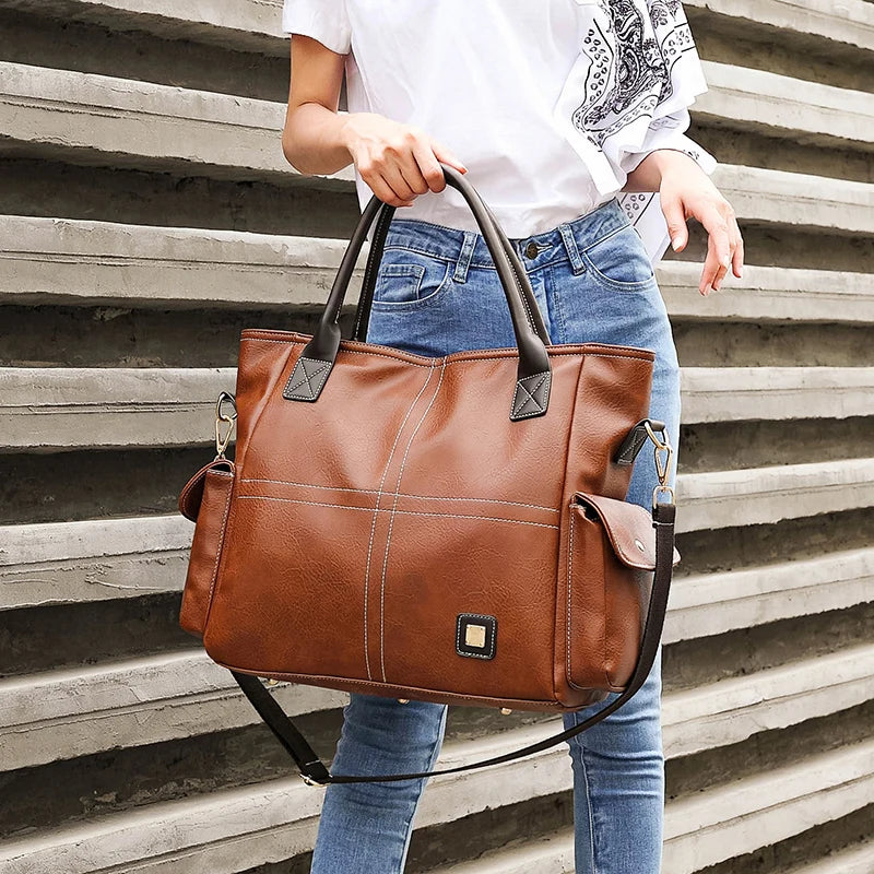 Lux™ Large Leather Tote Bag