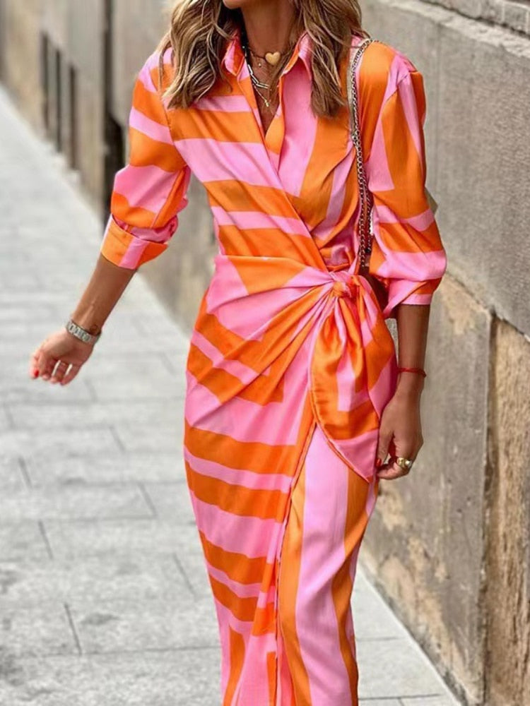 SOLANA™ - Printed Wrap Dress