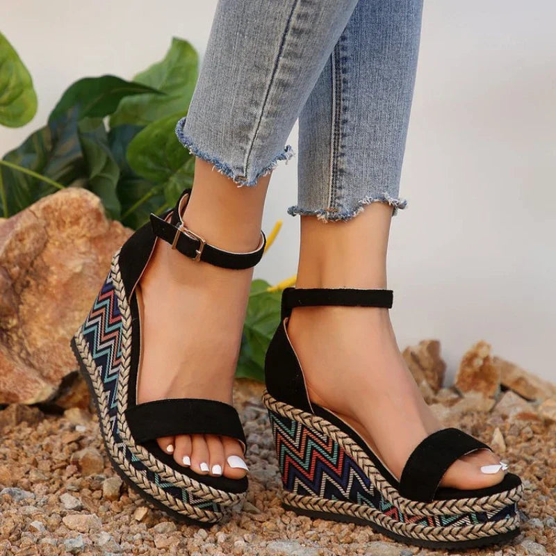 Zelina™ - Boho Wedge Sandals