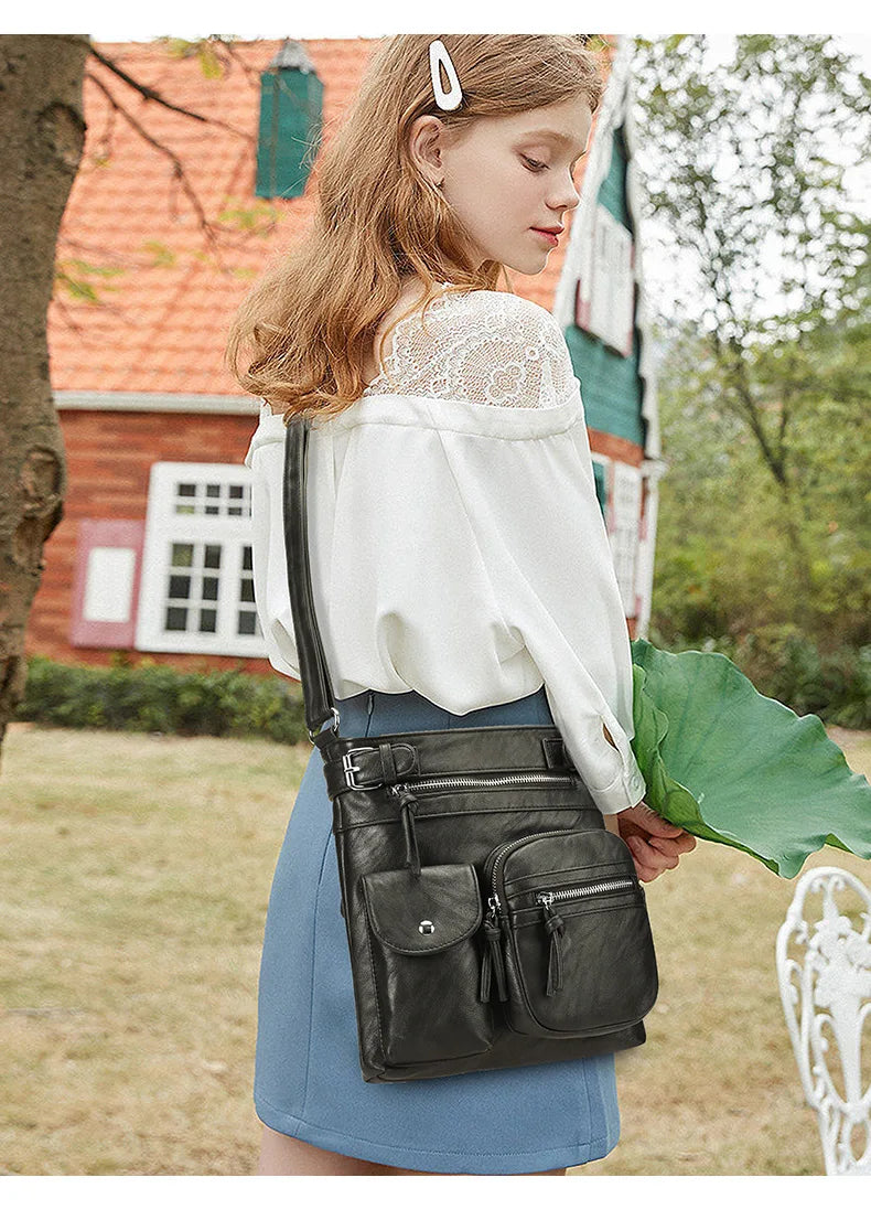 Lux™ Soft Leather Shoulder Bag