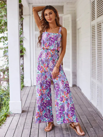 Sandra™ - Floral Wide-Leg Jumpsuit