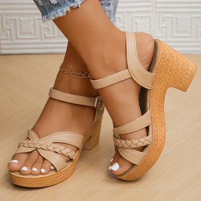 Landon™| Orthopedic Mid Heel Sandals