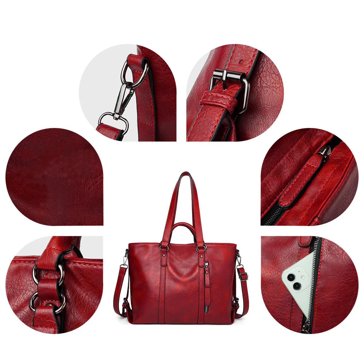 Lux™ Large Leather Bag