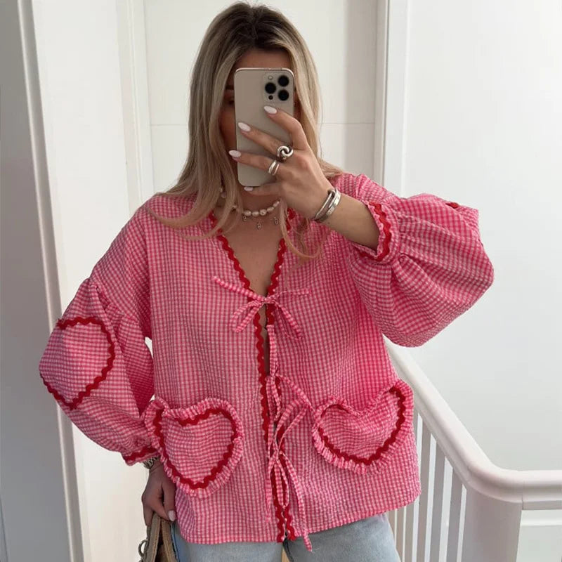 MILA - Heart Blouse