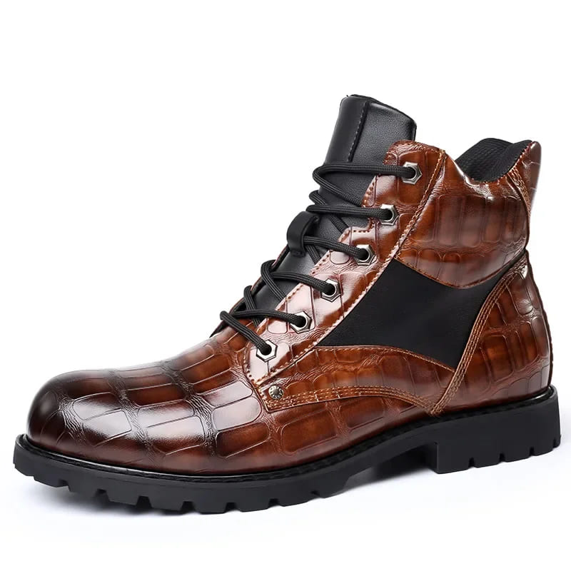 Rendell | Croco Leather Boots