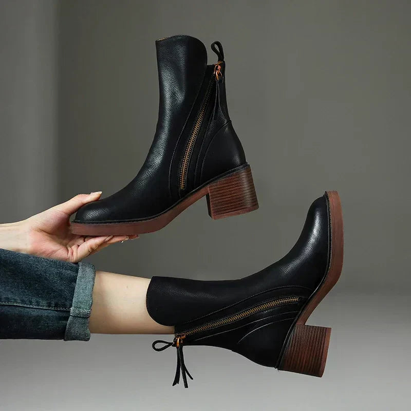 Serene™ - Chic Block Heel Ankle Boots