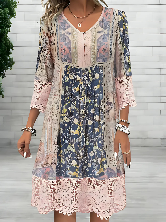 Lunaris™ | Luxe Bohemian Flowy Dress