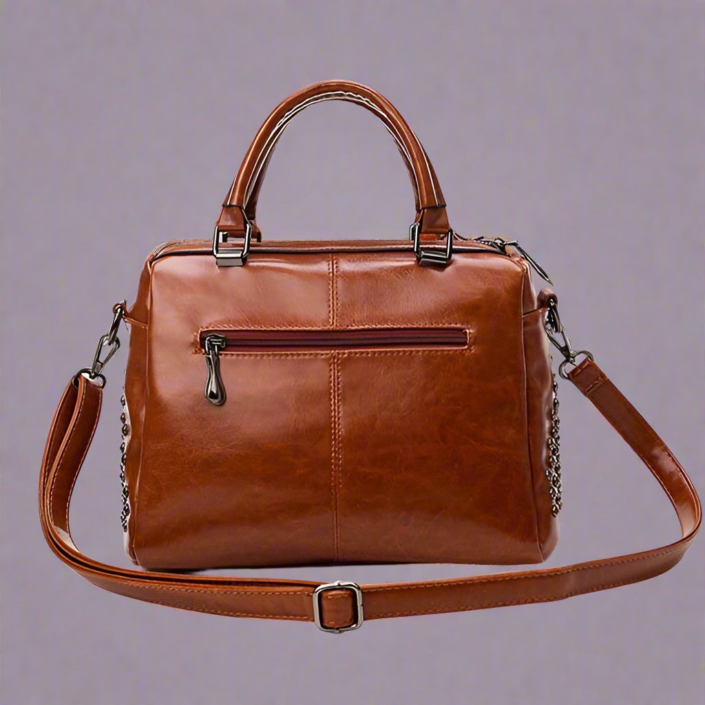 Lux™ Luxury Leather Bag with Studs