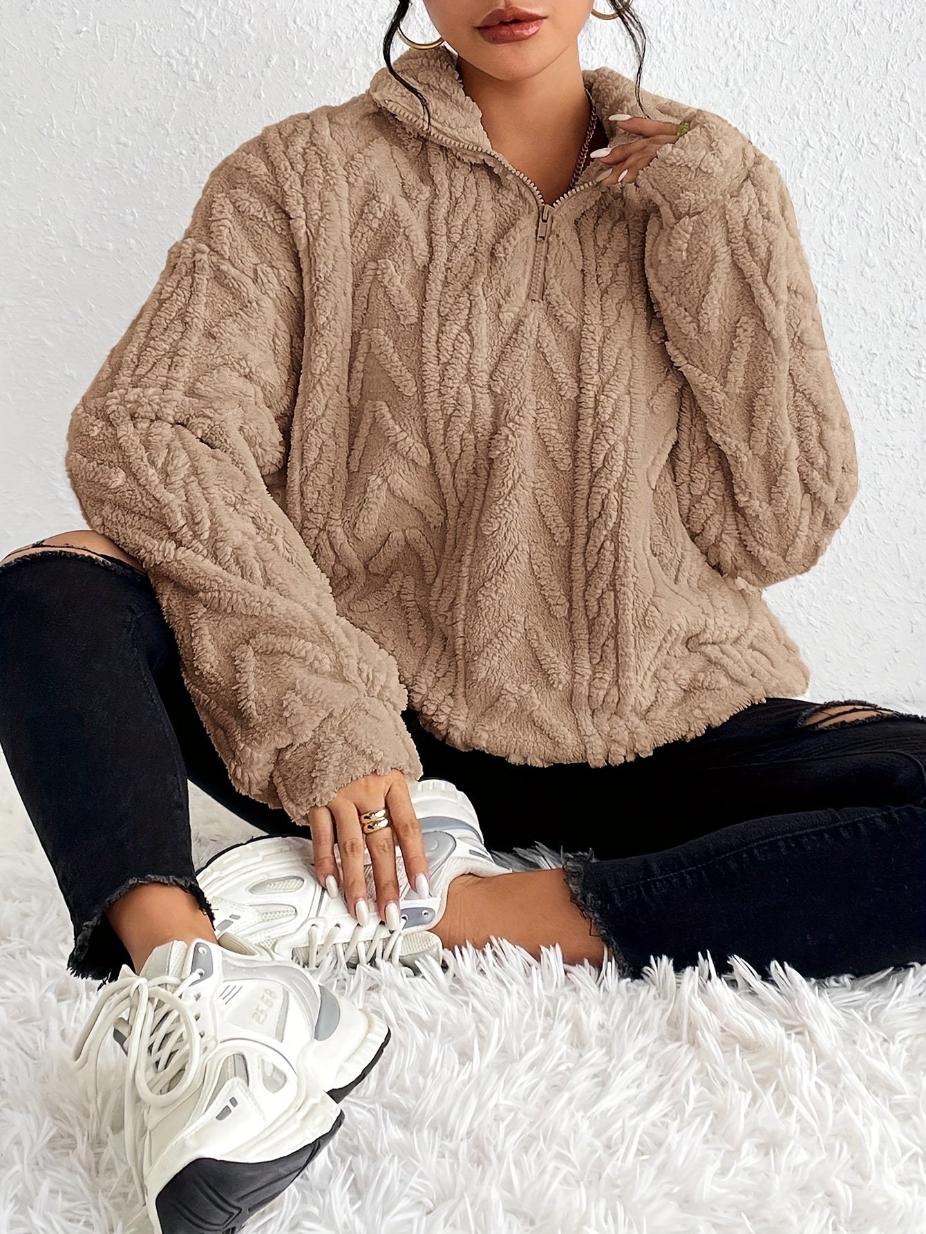 Hazel® Elegant Fleece Sweater