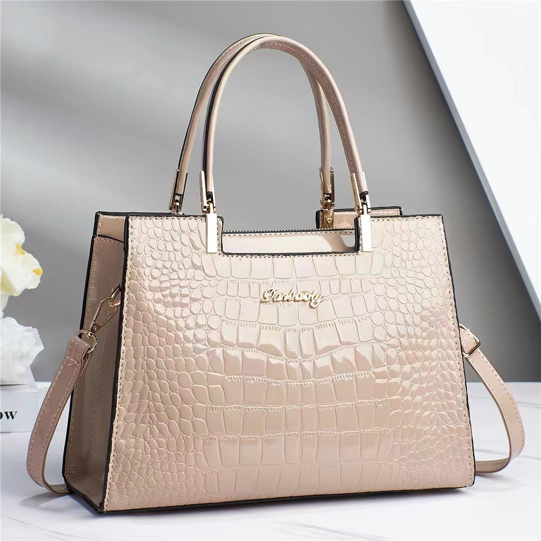 Gabriella® | Shine Luxury Handbag with Crocodile Print