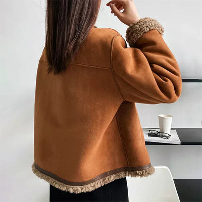 Marianne - Shearling Button Jacket