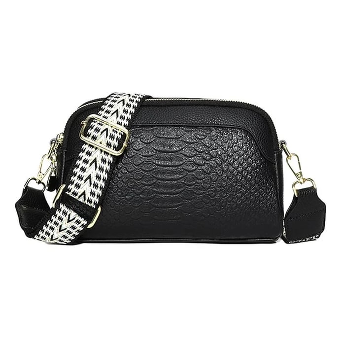 Ilaria® | Elegant Charm Mini Crossbody Bag with Crocodile Pattern