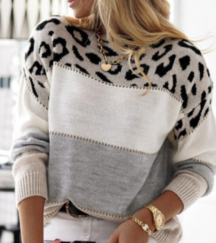 Zaynab | Leopard print sweater